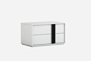 Nightstand large high gloss white by Whiteline  additional picture 2
