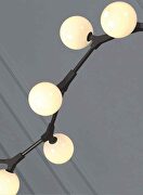Pendant lamp black iron and white glass by Whiteline  additional picture 2