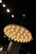 Pendant lamp in white metal and glass bulbs by Whiteline  additional picture 3