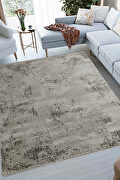 Decorative polyester and polypropylene rug in beige finish by Whiteline  additional picture 2