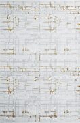 Decorative acrylic rug in beige and gold by Whiteline  additional picture 3