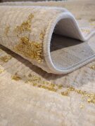 Decorative acrylic rug in beige and gold by Whiteline  additional picture 4
