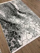 Modern style acrylic rug in white/ gray by Whiteline  additional picture 3