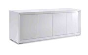 Buffet 4 door in high gloss white by Whiteline  additional picture 3