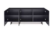 Buffet matte black wave doors by Whiteline  additional picture 3