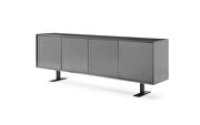 Buffet high gloss dark gray, metal base by Whiteline  additional picture 2