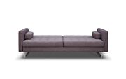Sofa bed gray fabric stainless steel legs by Whiteline  additional picture 5