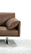 Sofa, 100% made in Italy, taupe top grain leather by Whiteline  additional picture 2