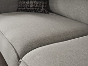 Light gray linen fabric upholstery sofa bed by Whiteline  additional picture 6