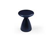 Navy blue metal structure side table by Whiteline  additional picture 4