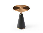 Brushed stainless-top in brass color side table by Whiteline  additional picture 3