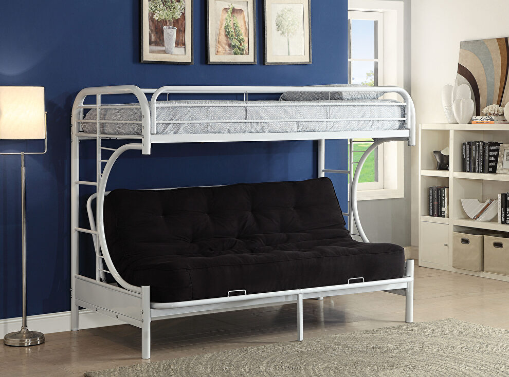 White twin xl/queen/futon bunk bed by Acme