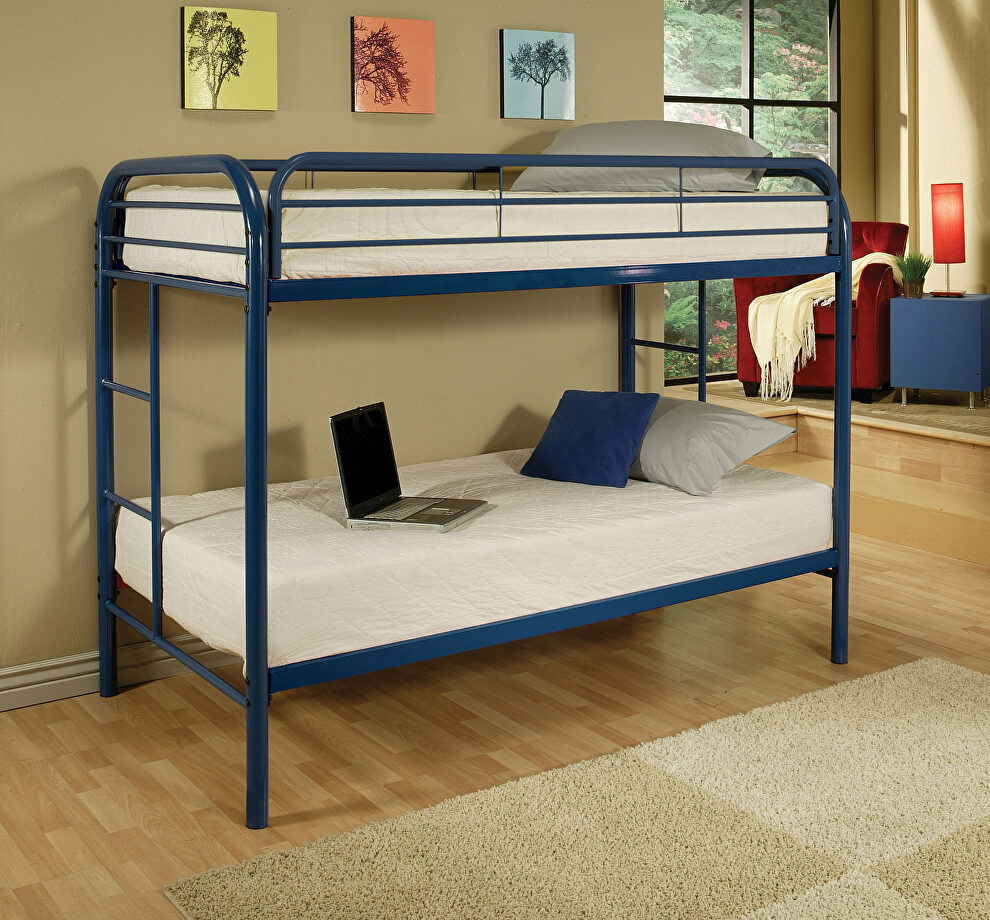 Blue twin/twin bunk bed by Acme