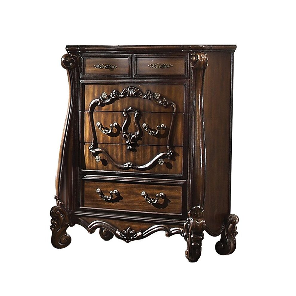 Royal style elegant cherry oak chest by Acme