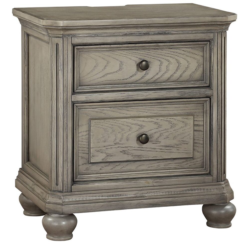Gray finish nightstand by Acme