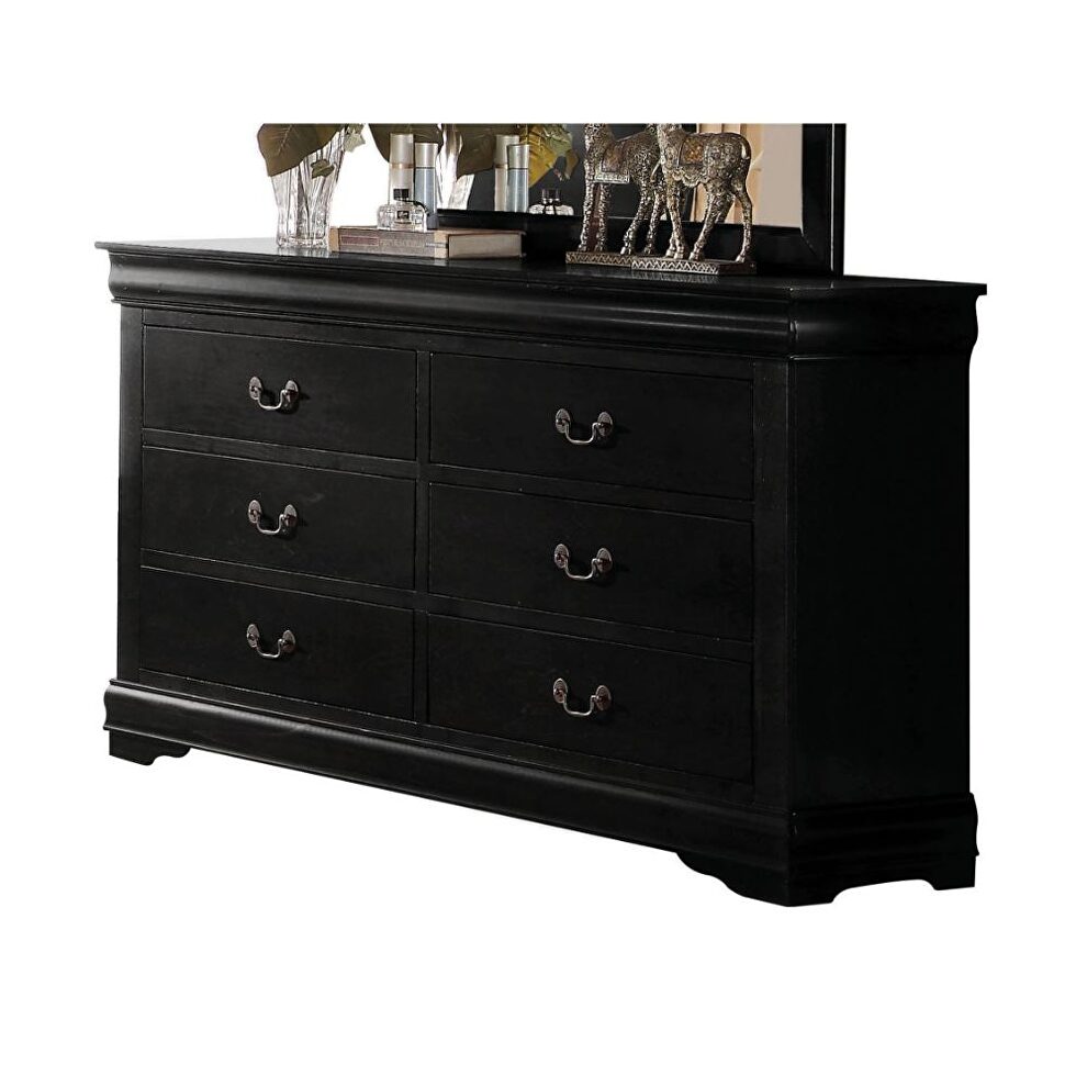 Black dresser in casual style by Acme