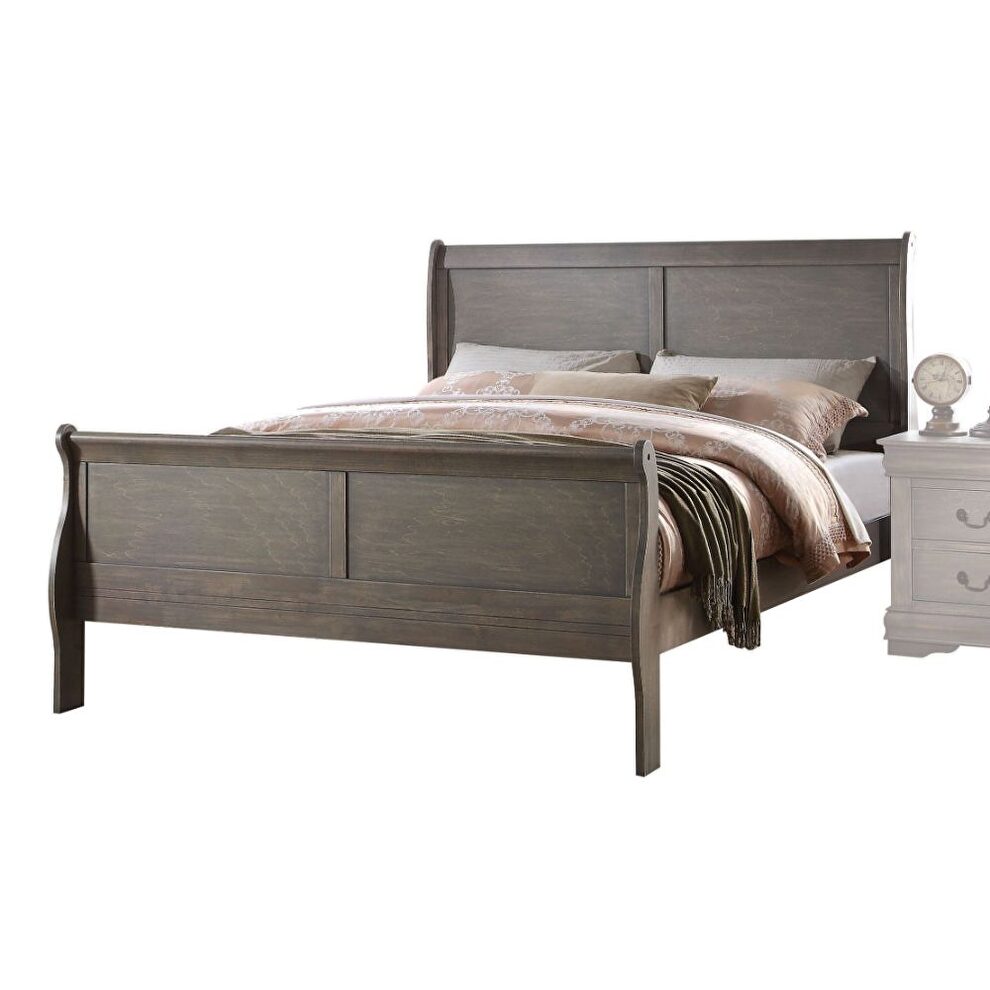 Antique gray twin bed by Acme