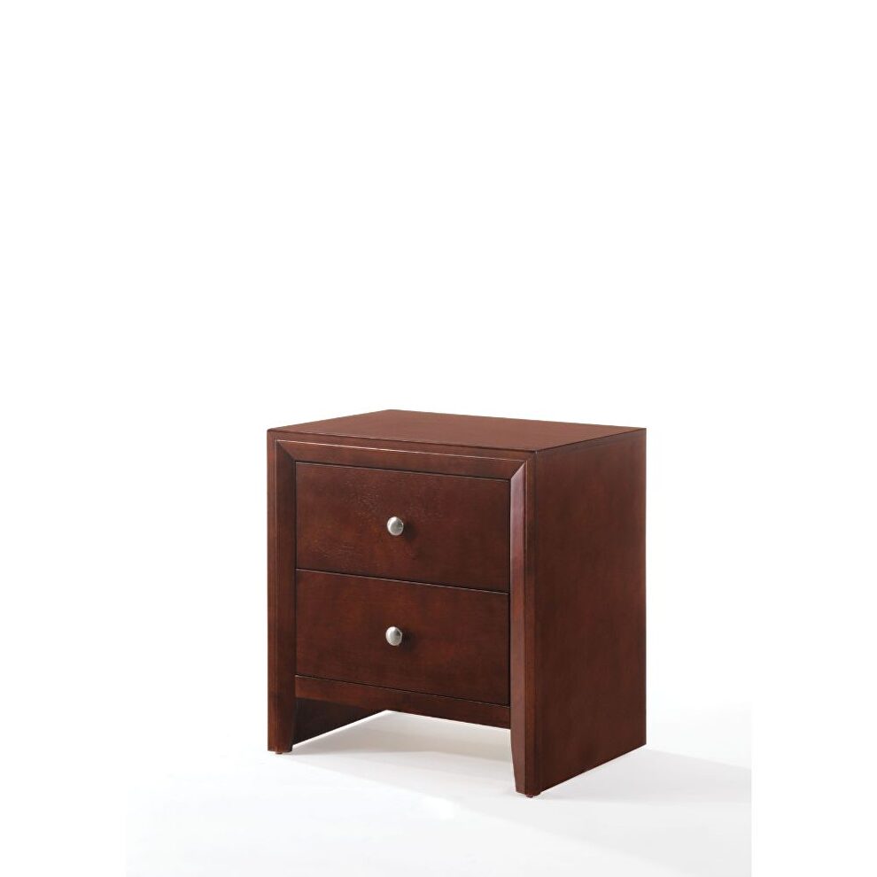 Brown cherry nightstand by Acme