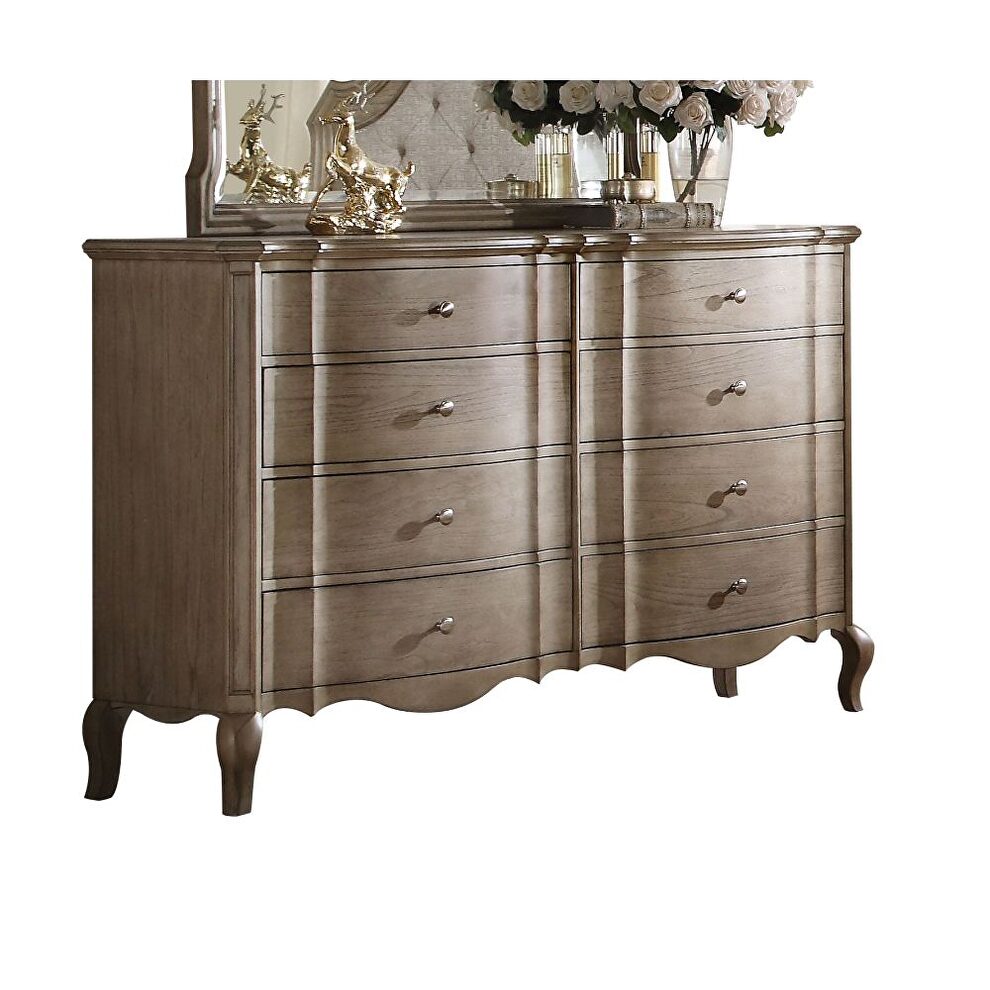 Antique taupe dresser by Acme