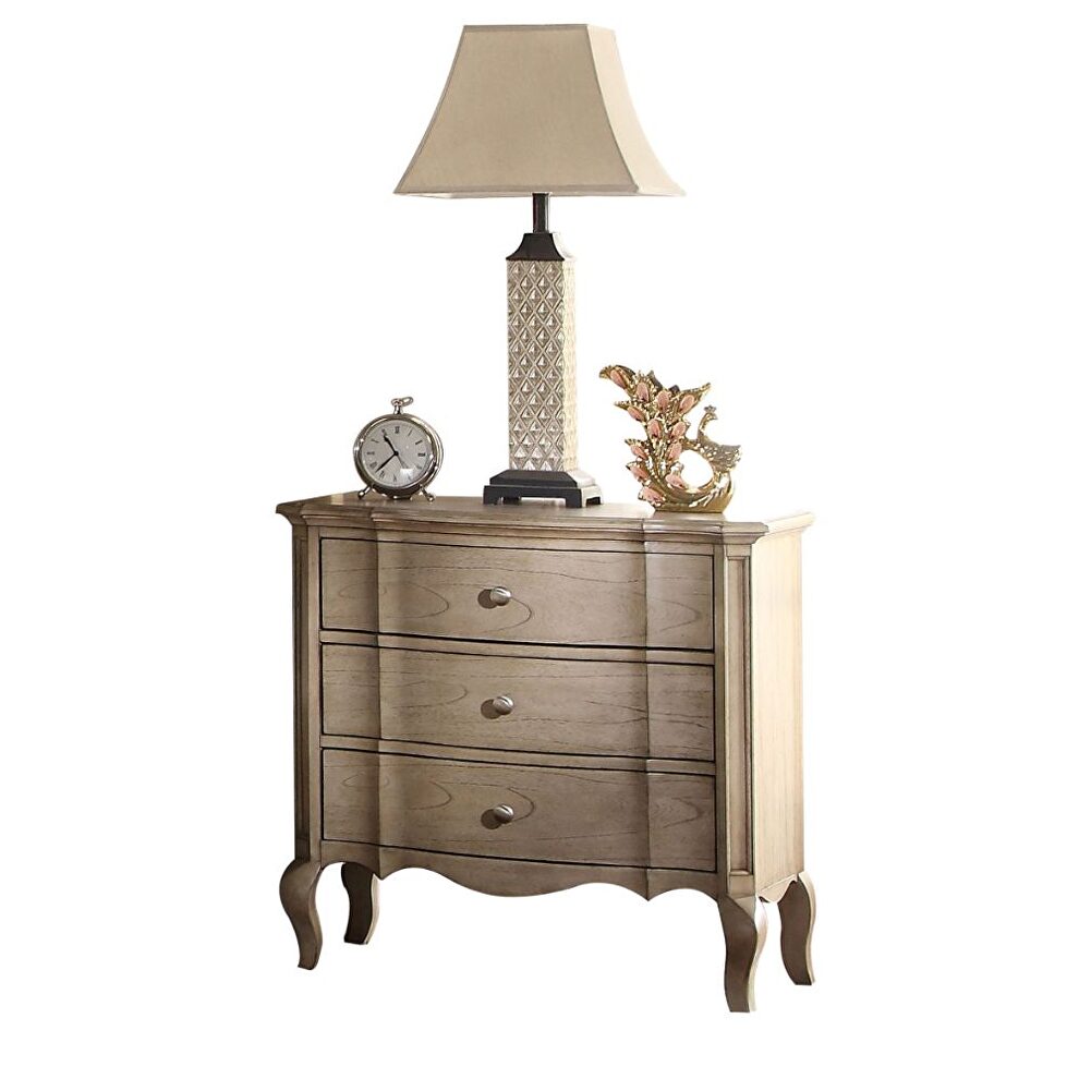 Antique taupe nightstand by Acme