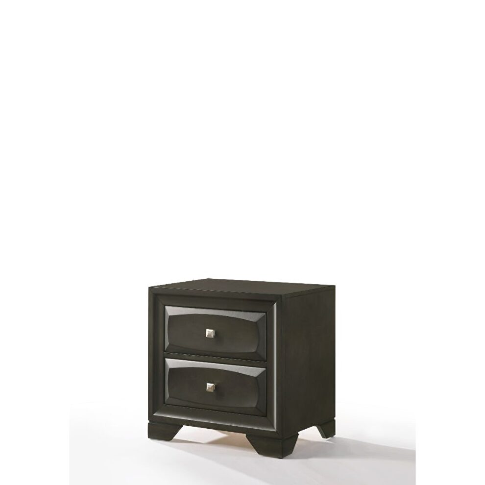 Antique gray nightstand in casual style by Acme