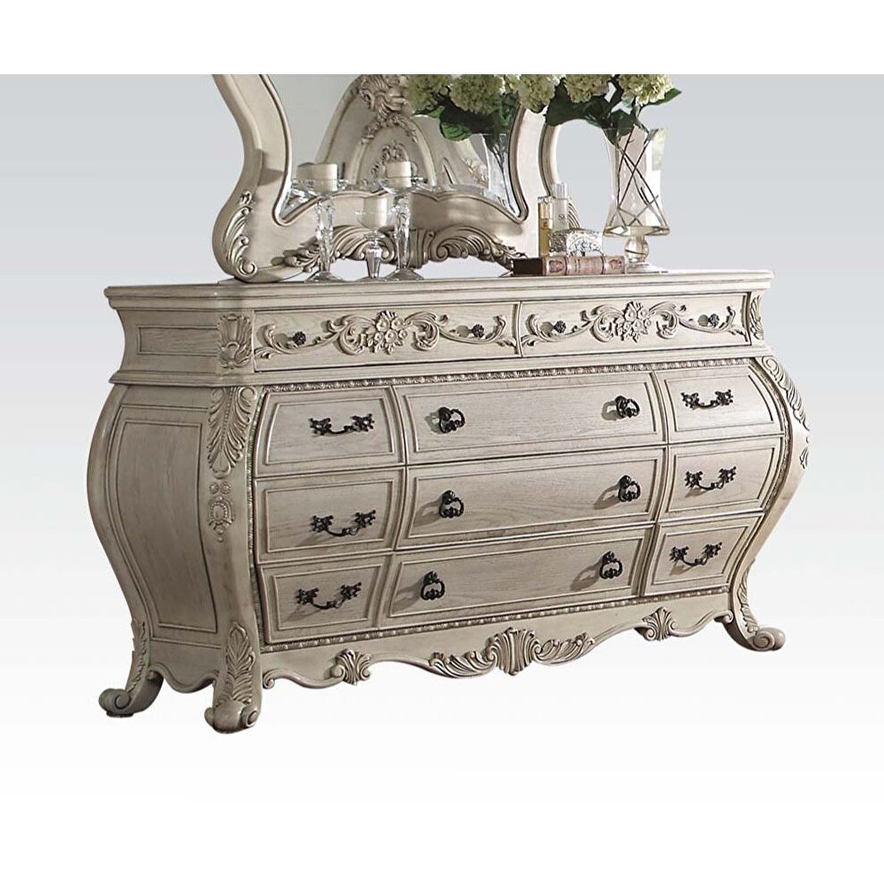 Antique white dresser by Acme