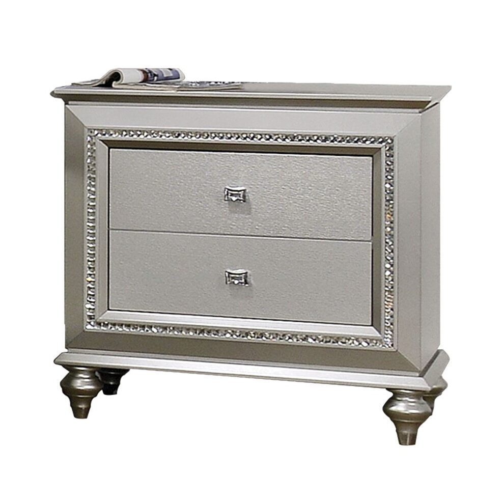 Champagne nightstand by Acme