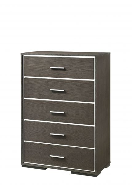 Gray oak chest in casual style by Acme