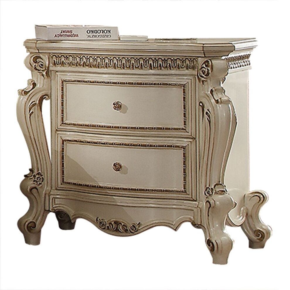 Antique pearl nightstand by Acme
