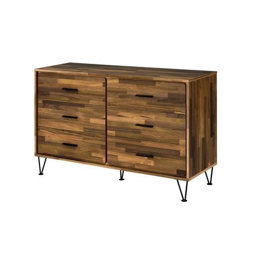 Walnut finish finest woods and veneers dresser by Acme
