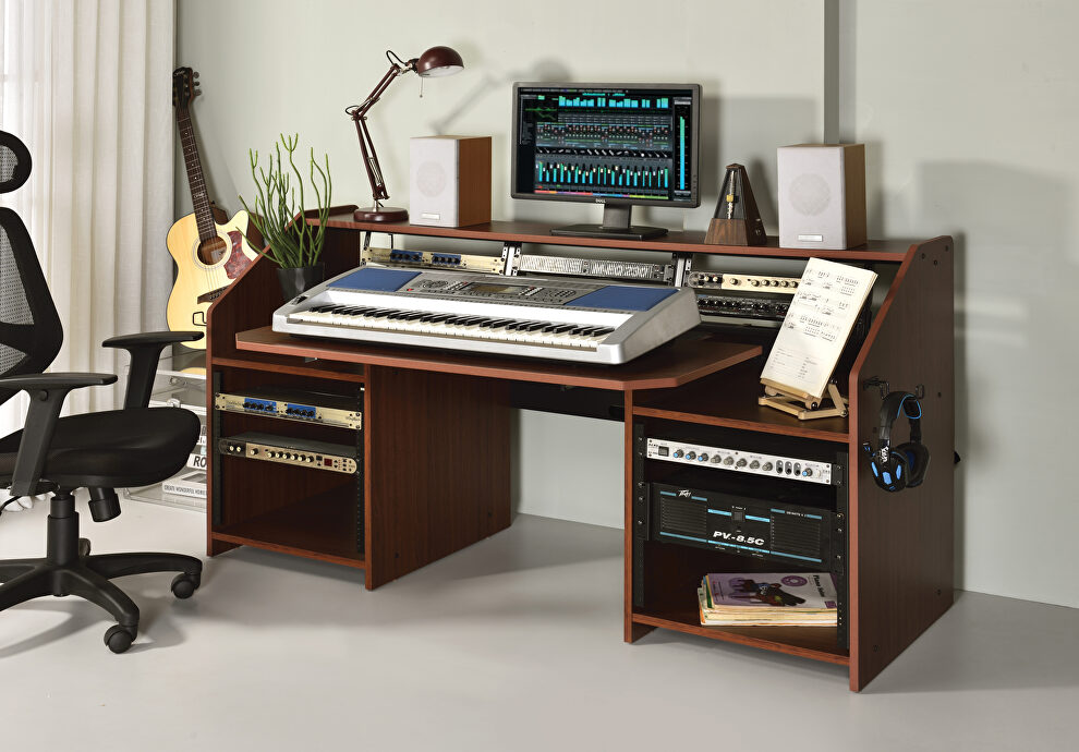 Natural & black finish high-quality and sturdy frame music desk by Acme