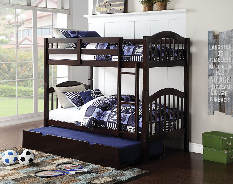 Espresso twin/twin bunk bed by Acme