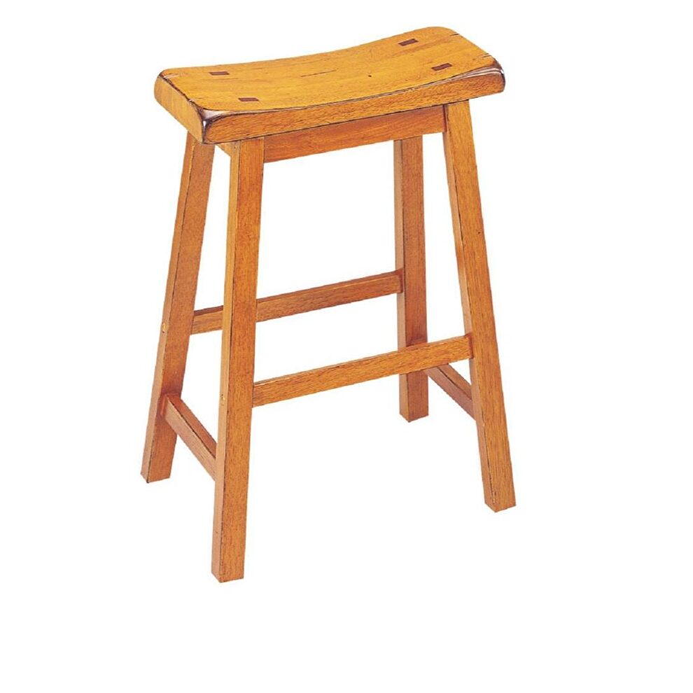 Oak finish counter height stool by Acme