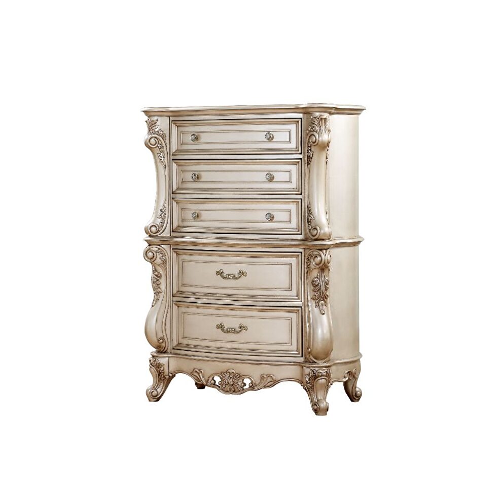 Antique white chest by Acme