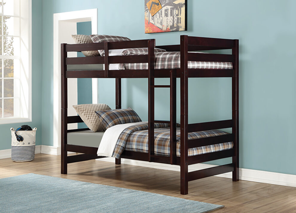 Espresso twin/twin bunk bed by Acme
