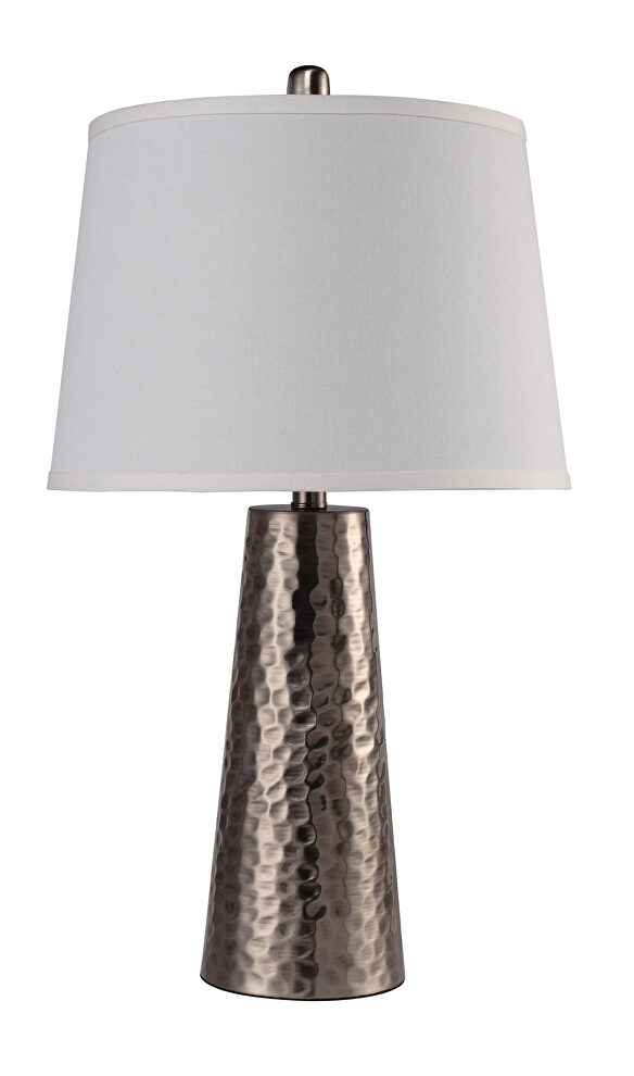 Antique brass finish with geometric details table lamp by Acme