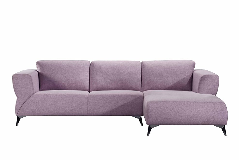 Pale berries fabric sectional sofa by Acme