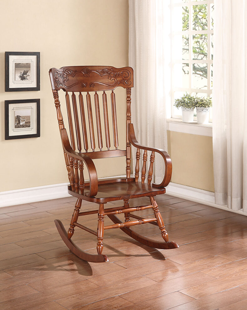 Tobacco finish rocking chair by Acme