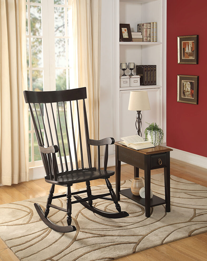 Black finish rocking chair by Acme
