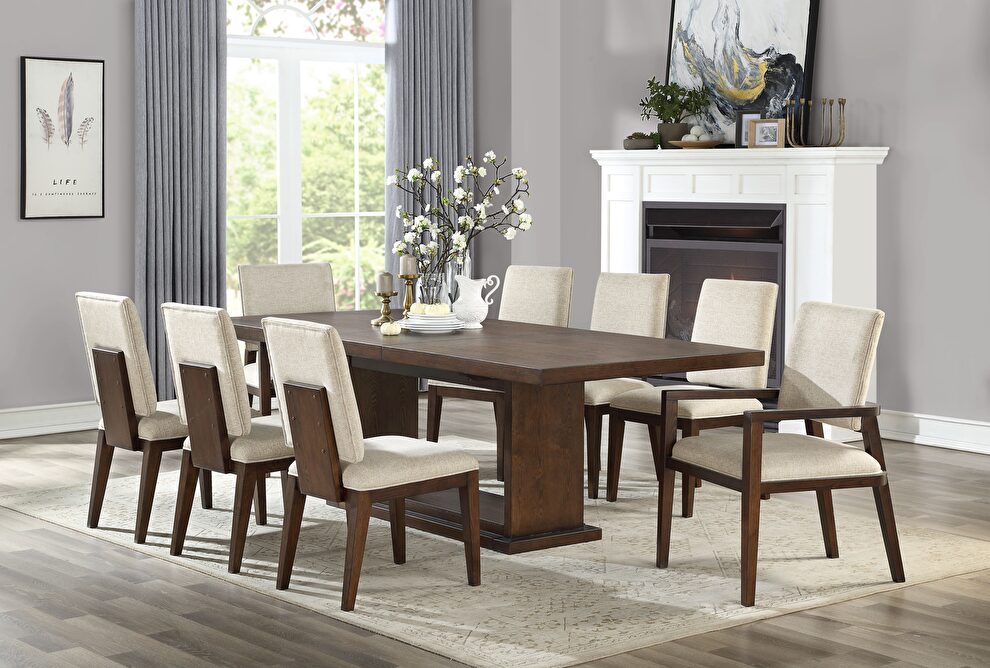 Walnut finish dining table by Acme
