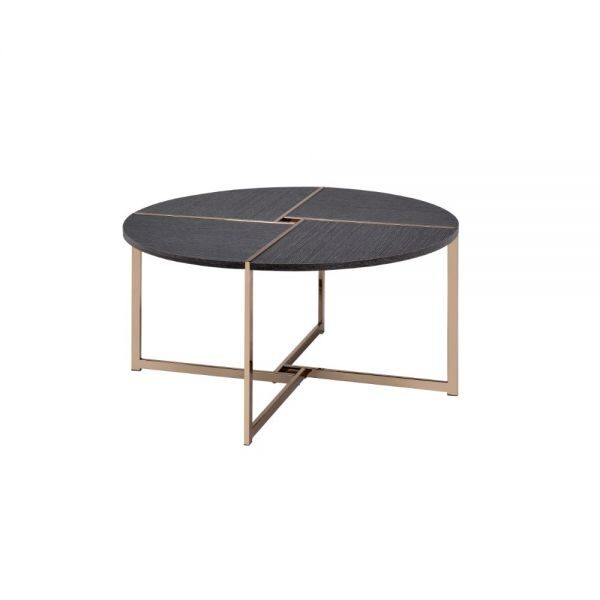 Black & champagne coffee table by Acme