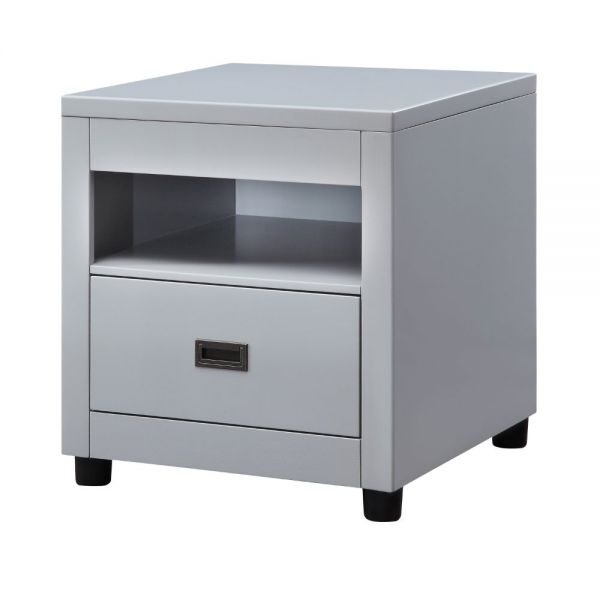 Dove gray end table by Acme