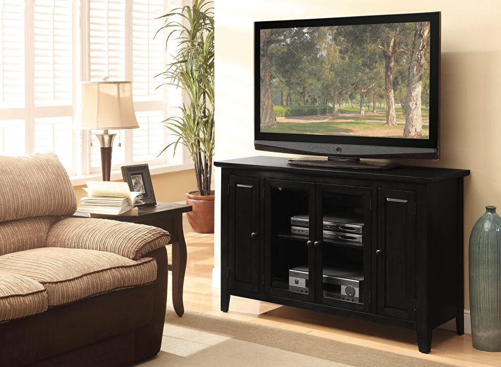 Black finish tv stand up to 60 by Acme