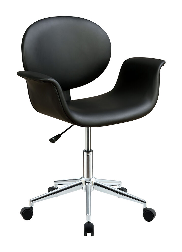 Black pu office chair by Acme