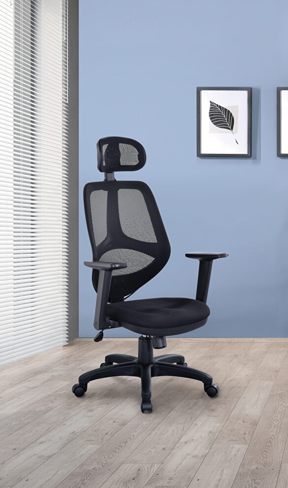 Black finish foam filled design gaming chair by Acme