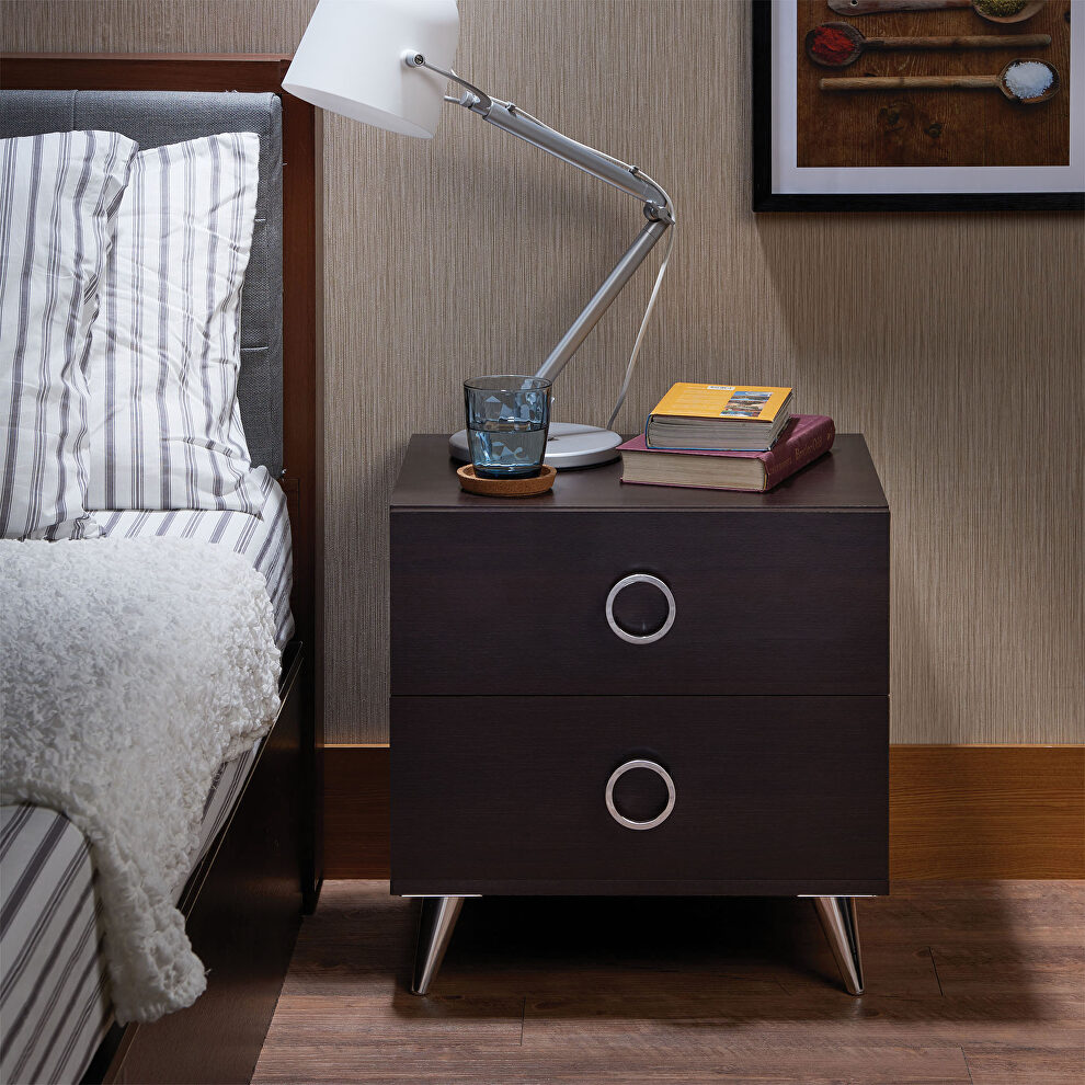 Espresso accent table by Acme