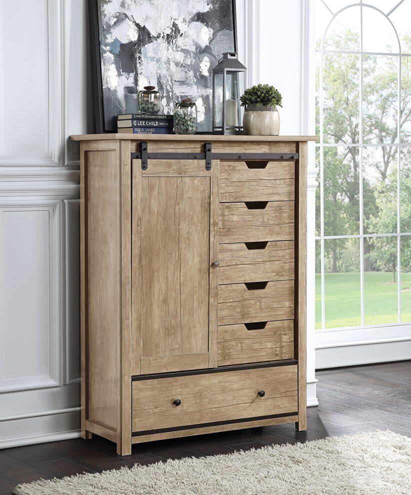 Natural finish armoire by Acme