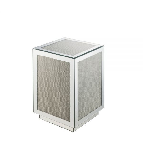 Mirrored small size accent table by Acme
