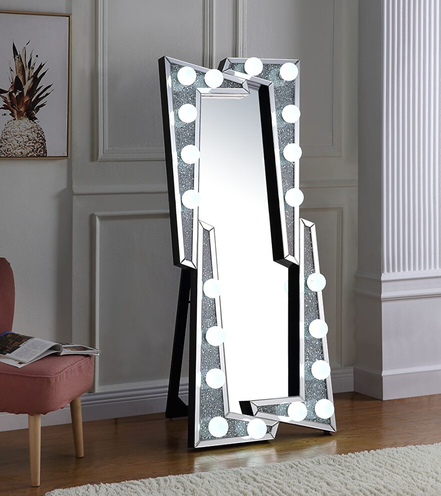 Floor standing accent mirror by Acme
