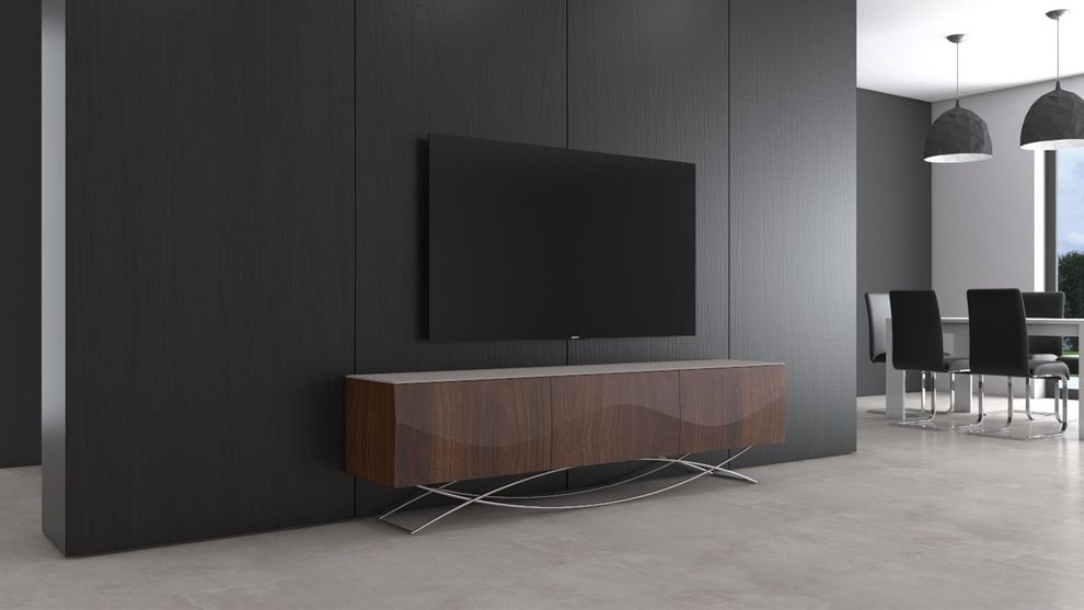 Modern tv-console in wenge/walnut brown by At Home USA